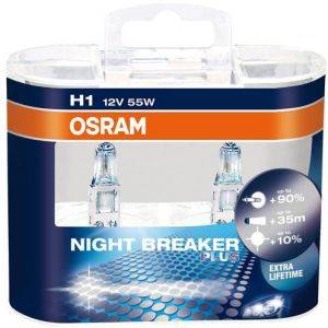 OSRAM H1 Car Light Bulbs Night Breaker 55W - New 1