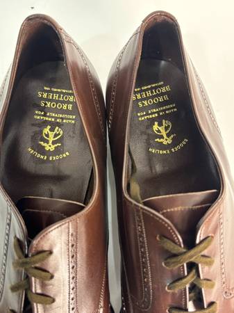 Brooks Brothers Alfred Sargent Unlined Wingtips 11.5 D EU 45