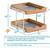 OCG 2 Tier Pull Out Cabinet Organizer (17"W x 21"D), Double Tier Slide 3 thumbnail
