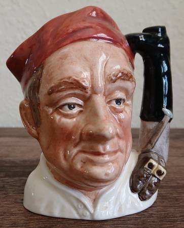 Royal Doulton "Bootmaker" Character Jug D6579 - 4" tall, 1962 1