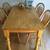 Light Alder Wood farm dinning table w/center drawer. Table only. 4 thumbnail