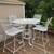 5 pcs Wrought iron patio barstools 2 thumbnail