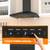 FIREGAS BLACK RANGE HOOD 30 INCH 450 CFM WALL MOUNT DUCT/DUCTLESS GEST 4 thumbnail