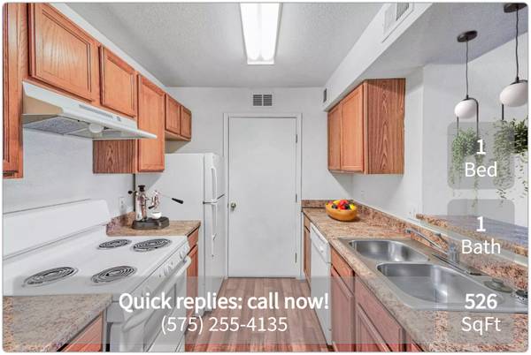 $845 / 1 habitación - 526 pies² - No se conforme con menos que lo mejor: espera 1 habitación, 1 baño. (Las Cruces)63687913149185122