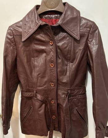 Women’s Leather Jacket Coat sz 10 1