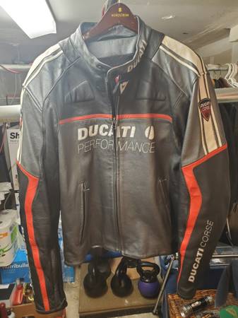 Dainese Ducati Performance Corse Leather Motorcycle Jacket, Size Large 1