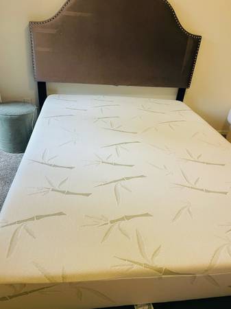 Queen Bed Frame & Bamboo Mattress & Side Storages & Set FREE DELIVERY INSTALLATI 1