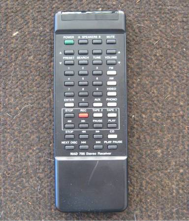 *~~~ Remote Control Unit for NAD 705 Stereo Receiver ~~~* 1