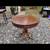 Round mahogany veneer table with drawer 1 thumbnail