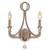Crystorama 6762-DT Garland 2-Light Hand Cut Crystal Wall Sconce 1 thumbnail