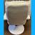 White faux, leather upholstered swivel chair recliner 6 thumbnail