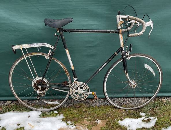 Vintage English Bike Raleigh Super Record 1