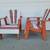 Pair of Rustic Wood Outdoor Patio Chairs 6 thumbnail