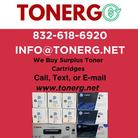 We want Surplus Toner Cartridges San Antonio & Austin Area 1
