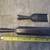 2 Vintage Stanley 1 1/2 inch beveled wood working chisels 1 thumbnail