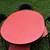 vintage mid century Samsonite oval folding party table & 4 chairs red 3 thumbnail