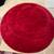 Contemporary Round Wool Rug - Vibrant Red!! 1 thumbnail