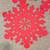3 FELT RED SNOWFLAKES FOR TABLE CENTER PIECES $6 for  ALL 2 thumbnail