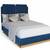 A Queen Size Upholstered Bed With Associated Mattress, Sheets, Pillows And Bedsp 3 thumbnail