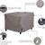 NEW Waterproof Firepit Table Cover (42 W x 42 D x 22 H in Inches GREY 5 thumbnail