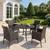 New PHI VILLA 5-Piece Round Dining Table Set for 4, 42-Inch Metal Dining Table w 1 thumbnail