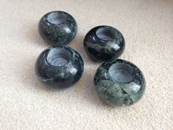 New Granite Candle Holders (set of 4) 1