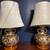 Rare, Antique Satsuma Ware Matching Set of Lamps with Decorated Shades 1 thumbnail