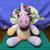 Handmade Crocheted Unicorn with rainbow hair 4 thumbnail