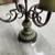 Antique Candelabra - Metal - Green and Brown 2 thumbnail