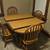 Simple long dining room table w 4 chairs 2 thumbnail