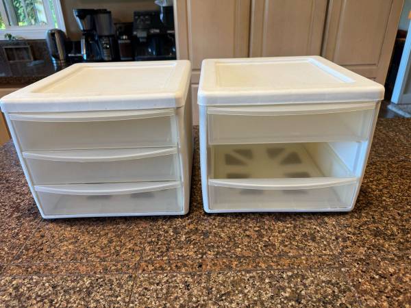 Sterilite Stackable Drawer Organizers – Set of 2 1