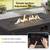7 Piece Outdoor Wicker Patio Furniture With Fire Pit ☀️ NEW 7 thumbnail