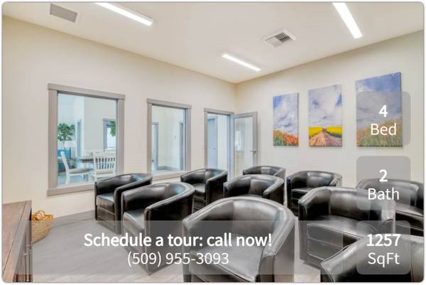 Amazing amenities can be yours! 4 bed, 2 bath 1