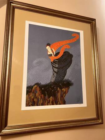 Erte "Summer Breeze" Fine Art Print, Pencil Signed and Numbered 1