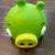 2012 Rovio Angry Birds Plastic White Star Green Piggy Coin Bank 1 thumbnail
