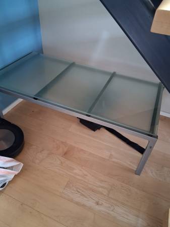 glass metal coffee table 1
