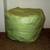 POOF Ottoman Foot Rest Bean Bag Green Vinyl Pillow Cushioned Furniture 3 thumbnail