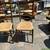 (2) Vintage Tall Italian Ladderback chairs with woven rush seats B44 2 thumbnail