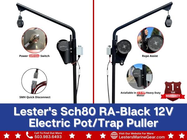 Heavy-Duty 12 V Electric Pot Pullers🔥, Ropes & Buoys - Made in USA 1