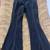 Women's Pac Sun Brand Bell Flare Black Jeans w/ White Stitching - NEW 1 thumbnail