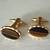 Vintage Tiger Eye Gold Tone Cuff Links Made in England 6 thumbnail
