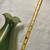 2 vintage emerald hurricane oil lamps 4 thumbnail