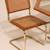 IG @360lifestylee | Vintage Cesca Cane Gold Metal 4 Chairs Set 4 thumbnail
