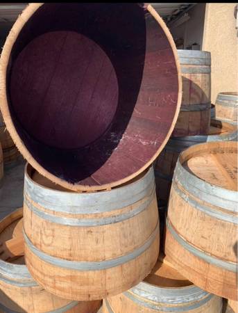 Wine Barrel Planters (Paso Robles)🍅🍋 1