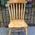 Armless solid oak chair 1 thumbnail