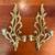 Pair of Vintage Gold Syroco Wood Double Candle Wall Sconces 1 thumbnail