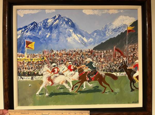 Painting Polo at the highest polo ground 1