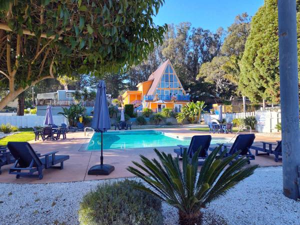 Dog Park, On-Site Laundry Facilities, Cabin Rentals 1