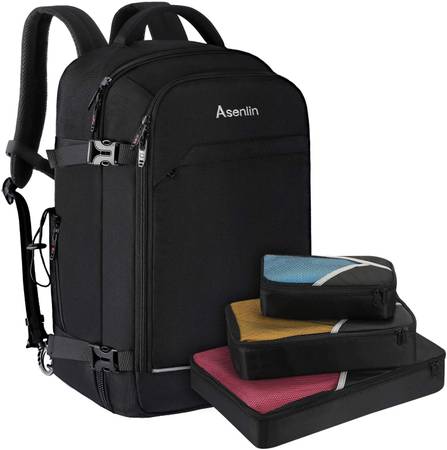 Asenlin 40L Travel Backpack 17 Inch Laptop Backpack Flight Approved 1
