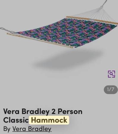 Hammock Vera Bradly, compact storage 1